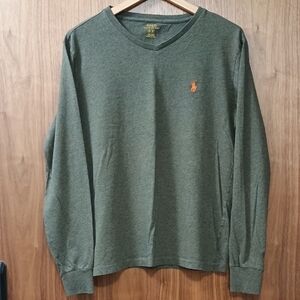 Polo by Ralph Lauren Men's Olive Long Sleeve Tee